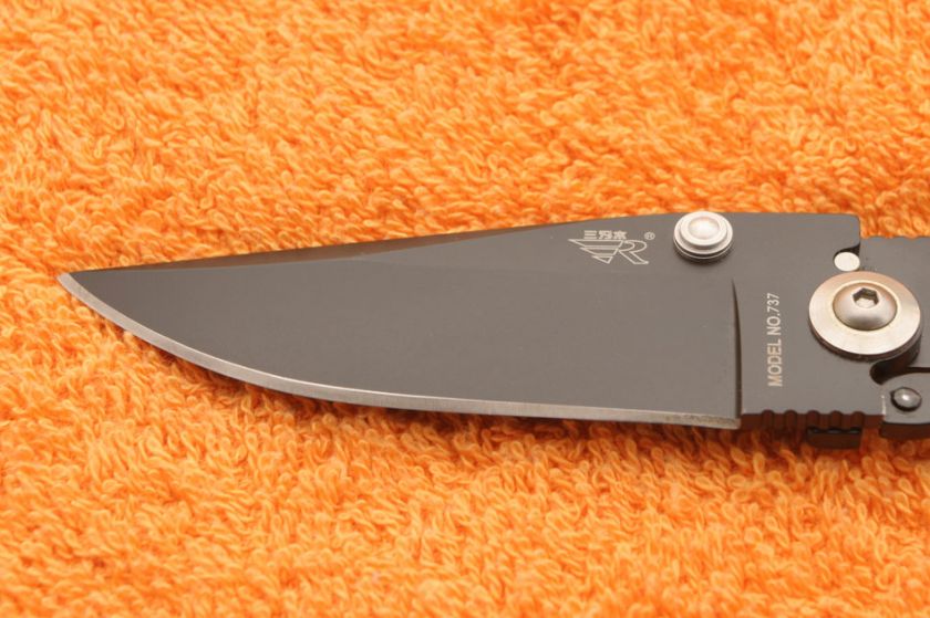 SANRENMU SRM Push Open Monolock Folding Knife B4 737  