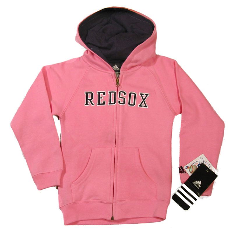 Boston Red Sox Girls Pink Hooded Hoody Sweatshirt  