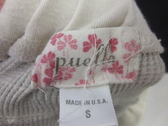 PUELLA Beige Waffle Knit Lounge Draw String Pants Sz S  