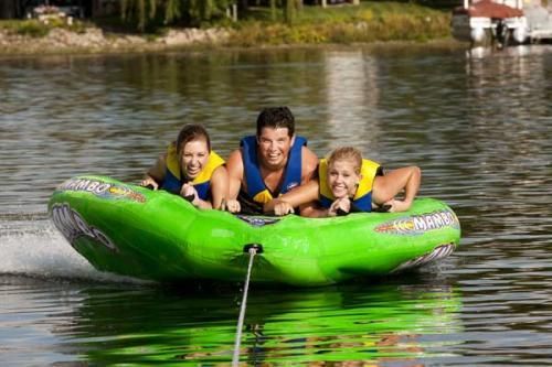 New Mambo 3 Person Towable Inflatable Ski Tube Float  