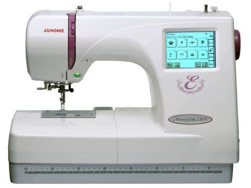 Janome Memory Craft 350E Embroidery Machine + Free Arm Hoop C, Card 