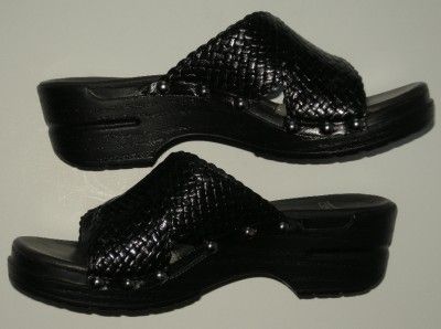 Dansko Milla Black Burnished Sandals Sizes Euro 37,38,39,40  