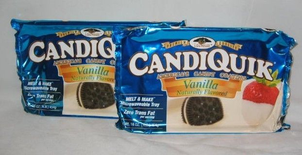 Candiquik Vanilla Flavored Candy Coating 16 oz (2 PACK)  