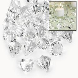 Clear Acrylic Gems Party Favor Wedding Supplies  