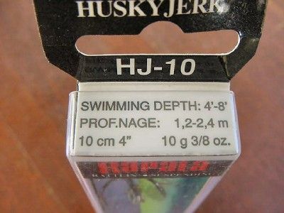 NEW RAPALA HUSKY JERK HJ10 GLASS BLUE MINNOW MADE IN IRELAND  