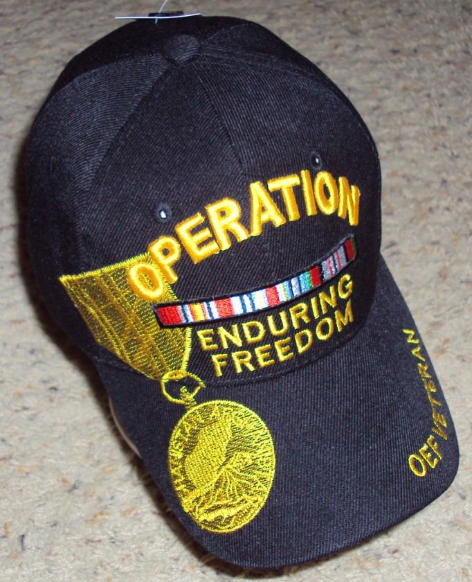 OPERATION ENDURING FREEDOM OEF VET VETERAN BALL CAP HAT  