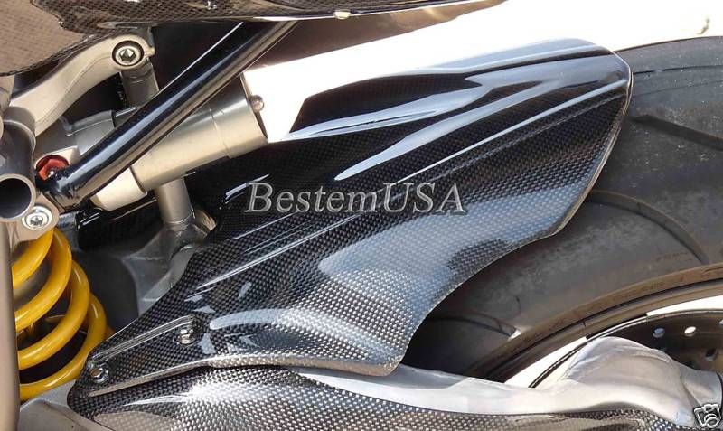 Ducati 848 1098 1198 100% Carbon Fiber Hugger MudGuard  