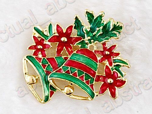 FREE 11Xalloy&enamel brooch pin Xmas Gift wholesale  