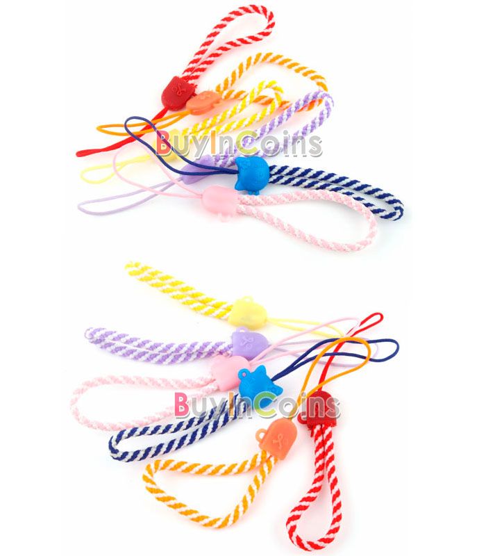 New 10X Mixed Color Cellphone Strap Chain for Phone   