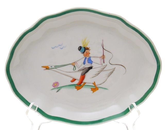 Herend   Childs Plate, dated 1944, Hungary, Hungarian  