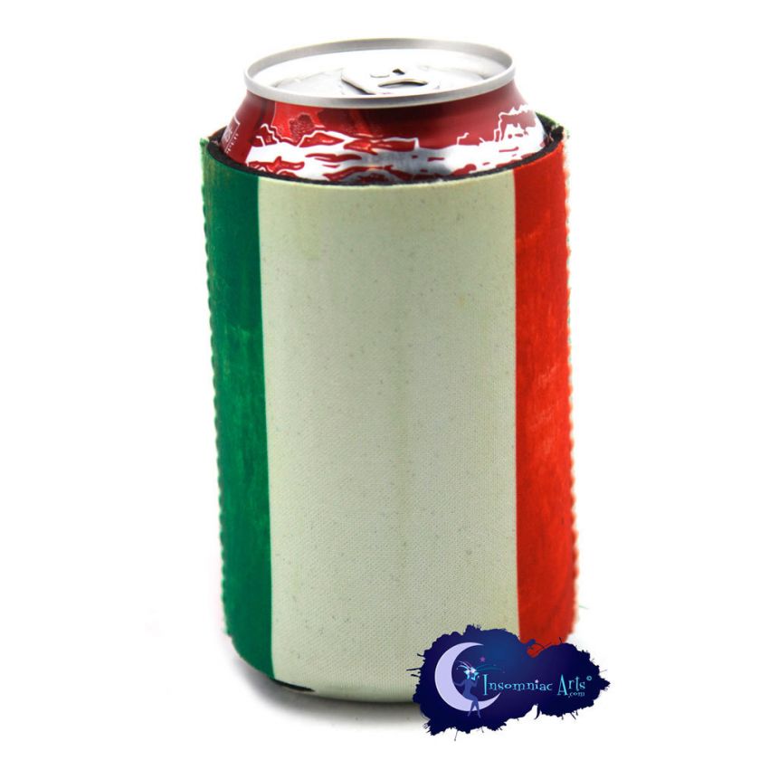 Italian Flag   Can & Bottle drink KOOZIE  