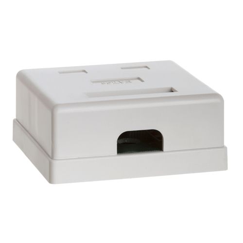 Cat5e Ethernet Keystone RJ 45 Jack & Surface Mount Box  