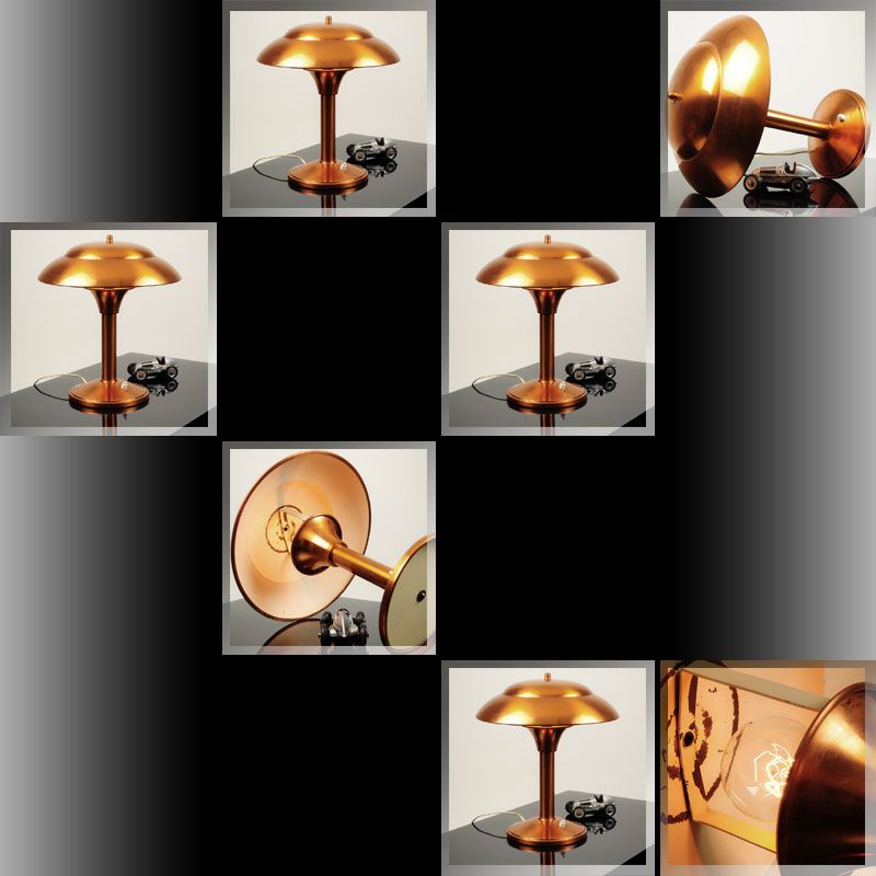 Stunning 1930s French ART DECO Machine Age TABLE LAMP Desk Light 