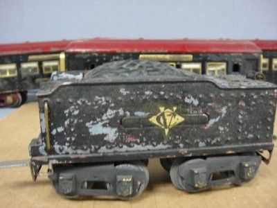 RARE IVES BLACK DIAMOND SET 1122 4 4 2 ENGINE,#25 TENDER, 141,141, 142 