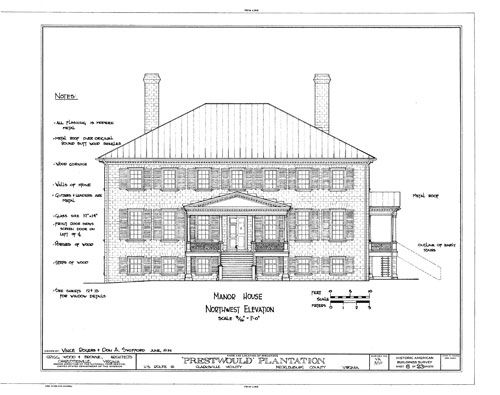 Sheets of Plans, Elevations and Details of outbuildings and cottages 