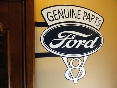 OLD STYLE FORD MOTOR COMPANY V8 GENUINE PARTS DIECUT FLANGE VINTAGE 