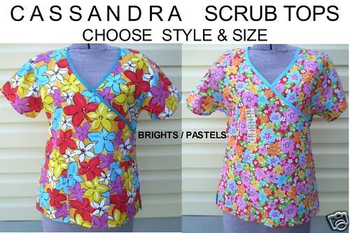 CASSANDRA O Scrubs Top NWT $20 CHOOSE COLOR & SIZE  