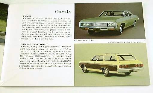 1969 69 GM BROCHURE Impala GTO 442 Camaro Nova Wildcat  