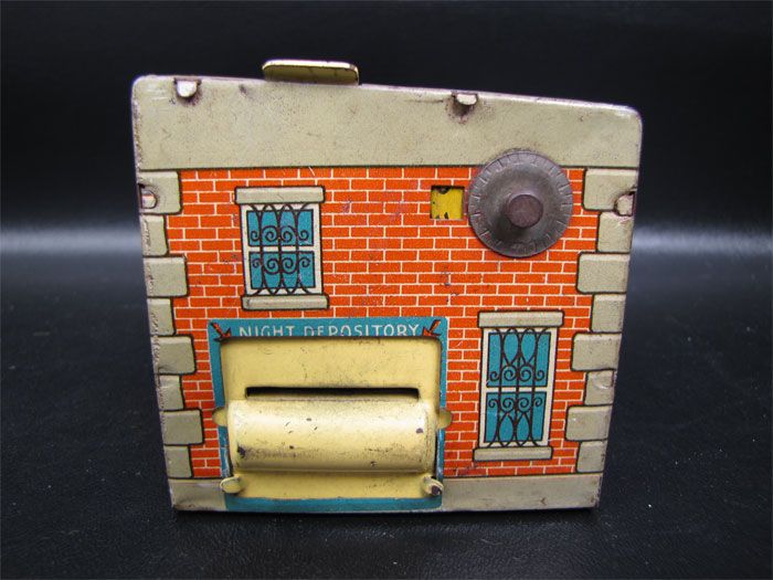 Vintage Wyandotte Tin Toy Coin Bank National Building  