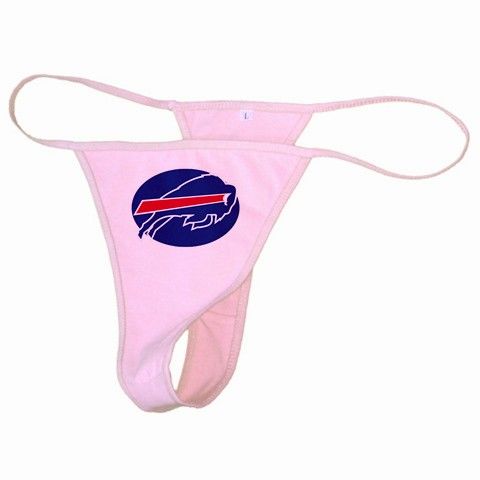 New Buffalo Bills White or Pink Thong  