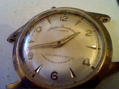 VINTAGE ANDRE BOULEVARD 17 JEWEL WATCH 4U2FIX STEM  