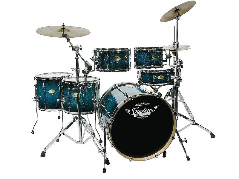 Custom Classic Pro Birch Hybrid 6 PC Drum Set BSB  