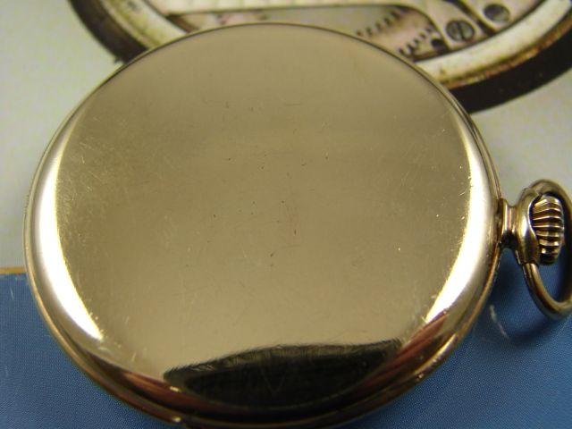 GRUEN VERI THIN PRECISION GOLD FL DRESS POCKET WATCH VINTAGE 1940s 