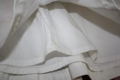 New Banana Republic White Skirt Womens 4 Cotton Lined A Line Flare 