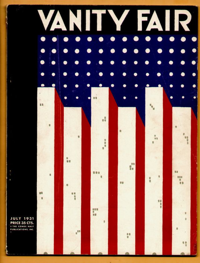 Vanity Fair Magazine July 1931 American Flag  