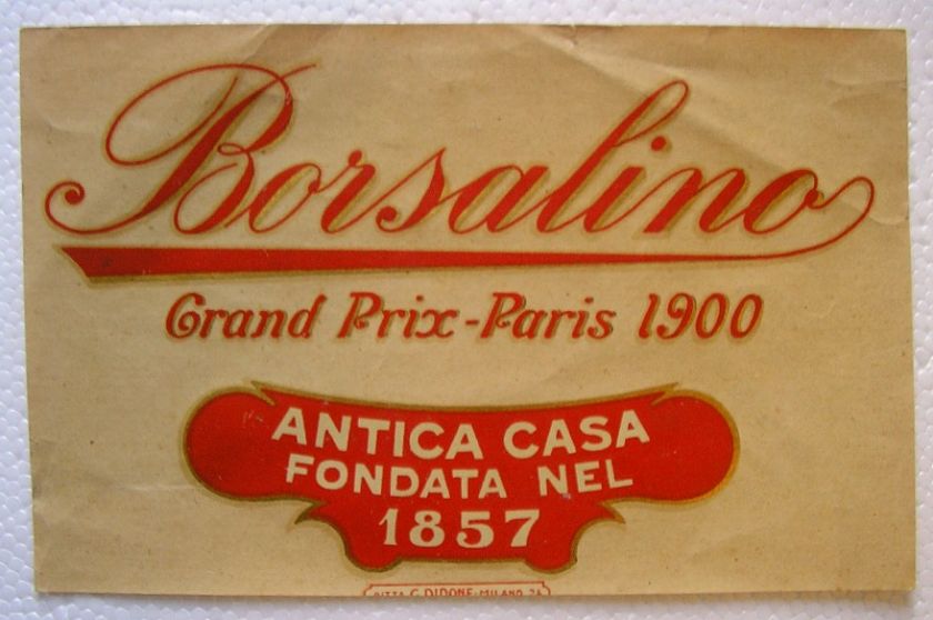 DECALS DECALCOMANIE LOT 3 1930 CHAPEAUX BORSALINO HATS  