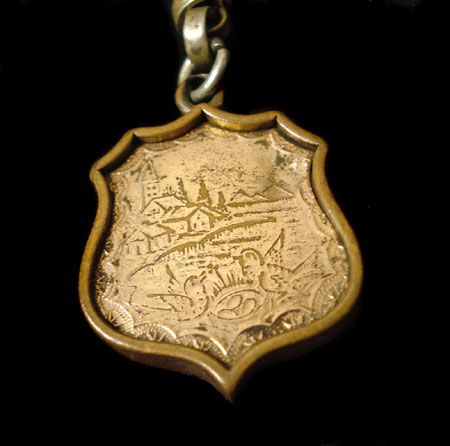 GAR WATCH FOB ~ CIVIL WAR VETERAN ~ GOLD AND ENAMEL  