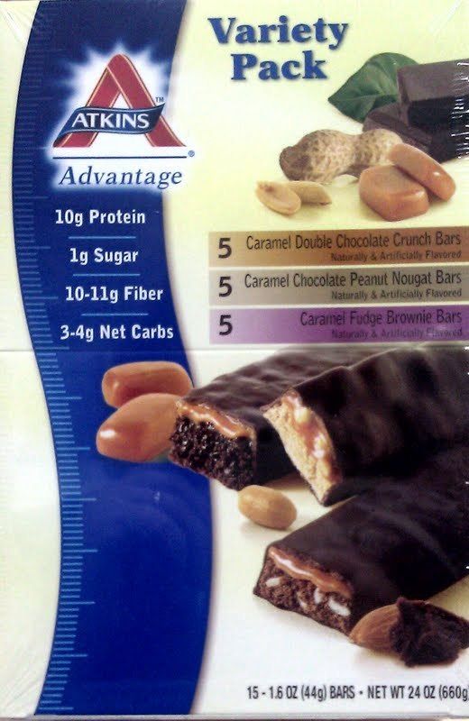 15 Ct Atkins Advantage Caramel Variety Pack Lose Weight Bars  