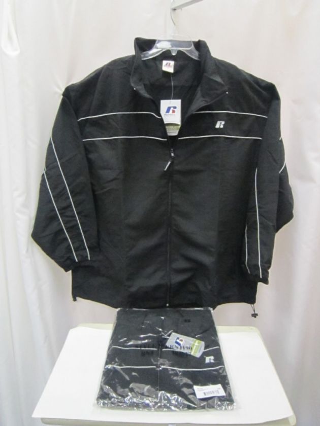 NWT Russell Athletic Plus Sz 2XLT 3XLT 4XLT 5XLT 6XLT Black Zip Jacket 