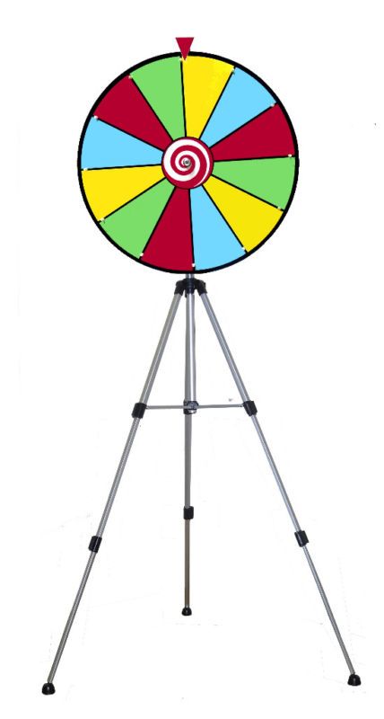 Prize Wheel Dry Erase 24 Floor Model Trade Show  