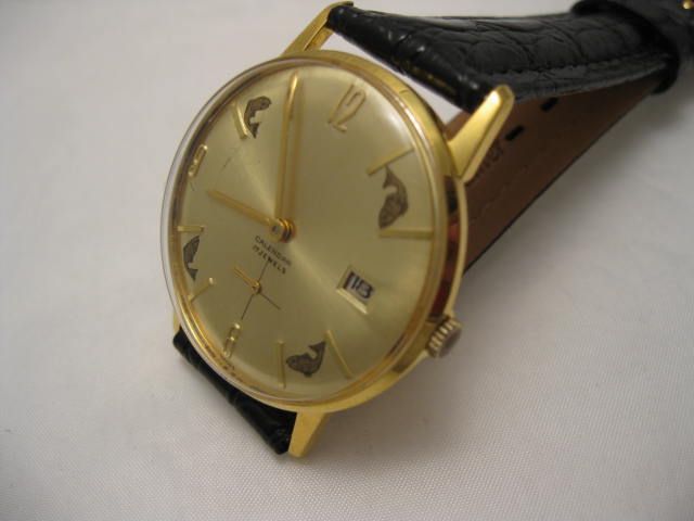 VINTAGE AWESOME KLEINHAUSE HAND MADE FISH MOTIF WATCH  