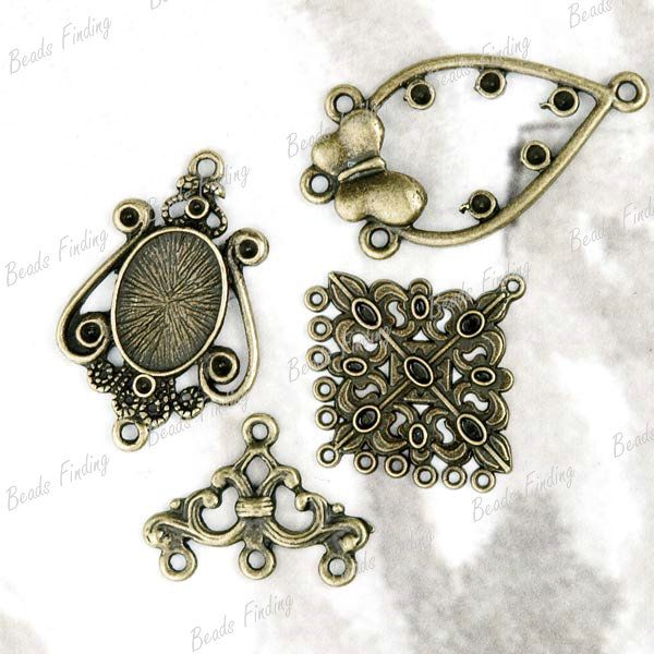 30pcs Wholesale New Links Earring Components Vintage Style Antique 