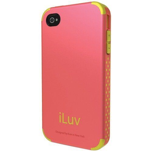 N17 New iLuv Regatta Dual Layers Hard+Rubber Case for iPhone 4/4S 