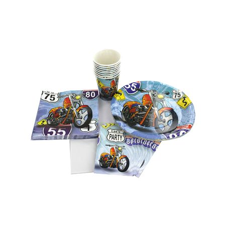 Chopper Bike Birthday Party Set 40pc  