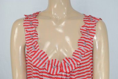 NEW INC Striped Rosette Pearl Top Blouse Sz S XL 3X $59  