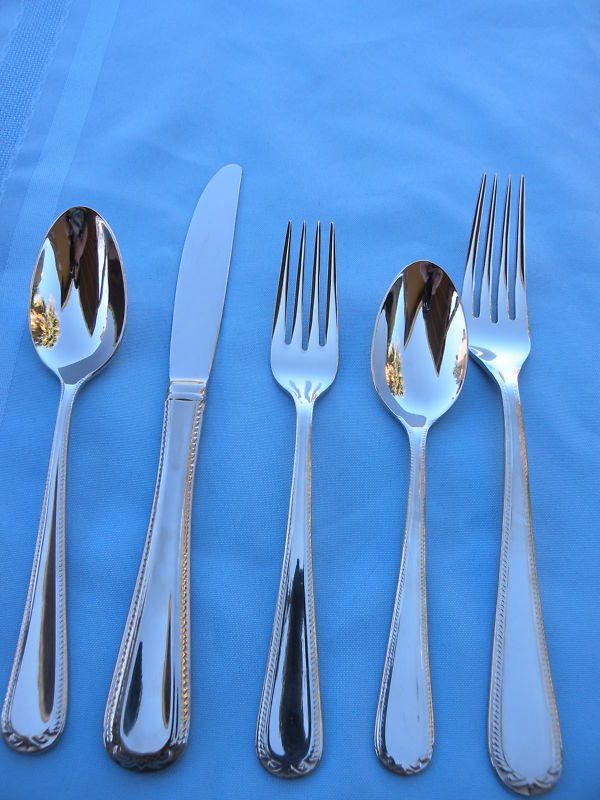 Lenox 18/10 SS Flatware Service For 12  5Pcs Setting  