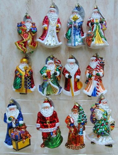 RADKO 25th Anniversary Santa set/12 ORNAMENT 1015244  