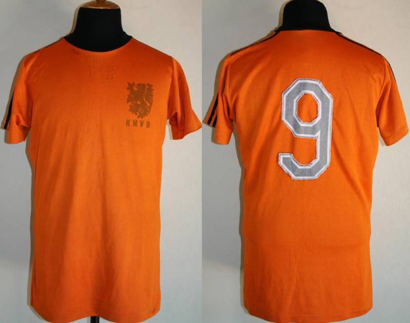 KEES KIST NETHERLANDS MATCH WORN SHIRT GOLD CUP 1980   