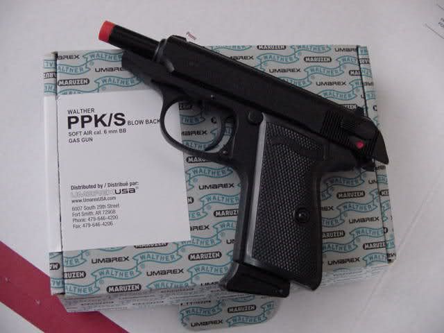   WALTHER PPK JAPAN Replica Airsoft GAS BLOW BACK MARUZEN ppk/s GBB NIB