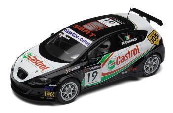 Scalextric Castrol Seat Leon No.19 1/32 Slot Car C2912  