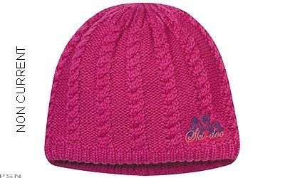 SKI DOO WOMENS KNITTED HAT NEW RASPBERRY 447416  