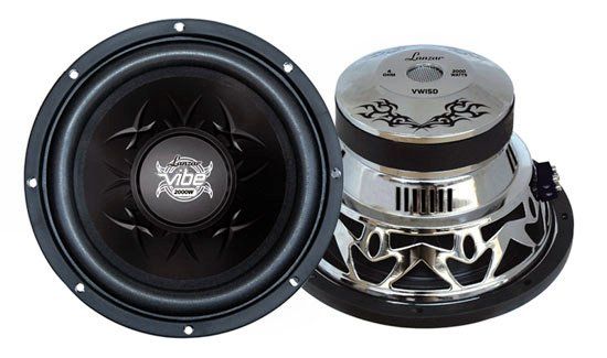 LANZAR VW154 2000W 15 Car Audio Power Sub Subwoofer 068888885034 