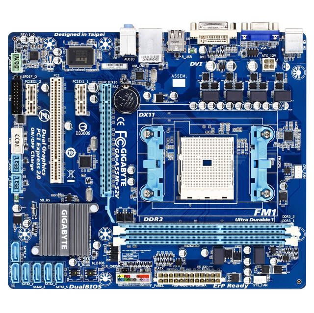    A55M S2V Socket FM1/ AMD A75/ DDR3/ A&V&GbE/ MATX Motherboard  