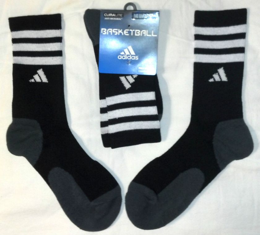 Black Adidas Basketball Socks Crazy Light 2011 2012 KU UCLA Louisville 