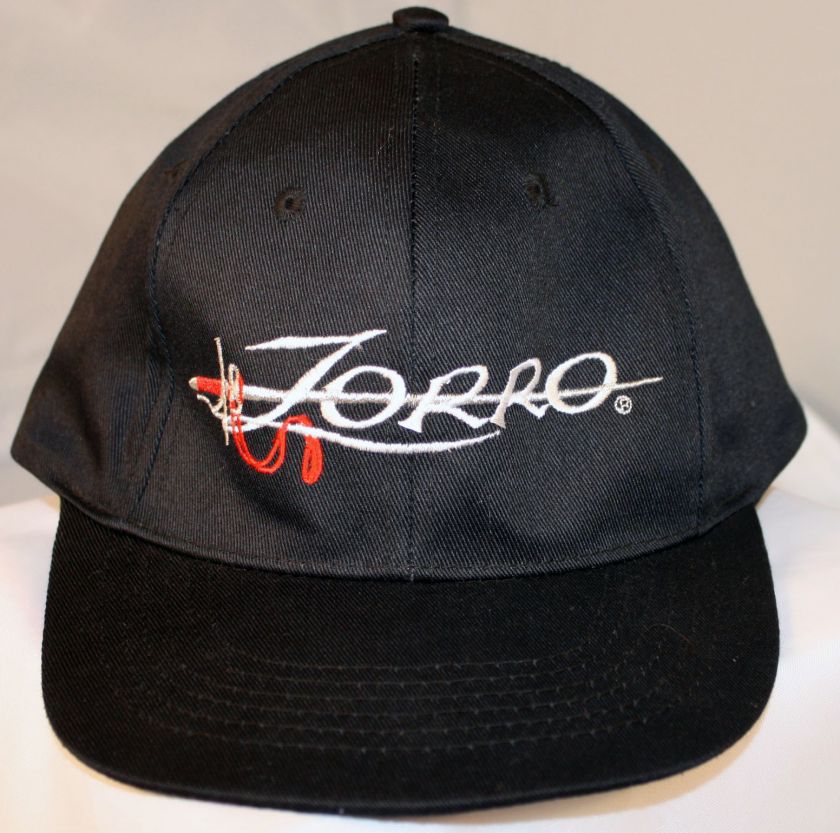 This auction is for a Single Zorro the Movie Hat Cap Black Snap Back