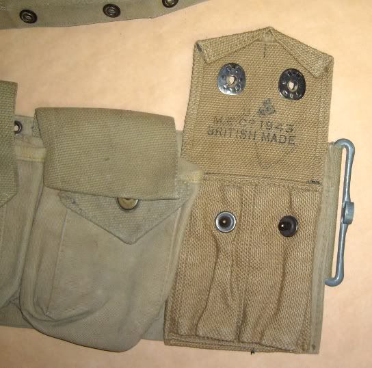   WW2 Rare Paratrooper Modified KHAKI BAR AMMO Belt, 1942 Froehlich, NR